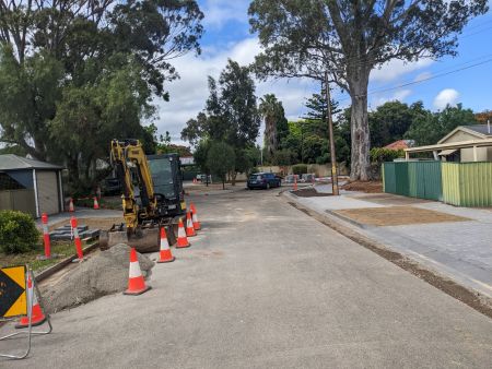 Fulton Place Clarence Gardens during works