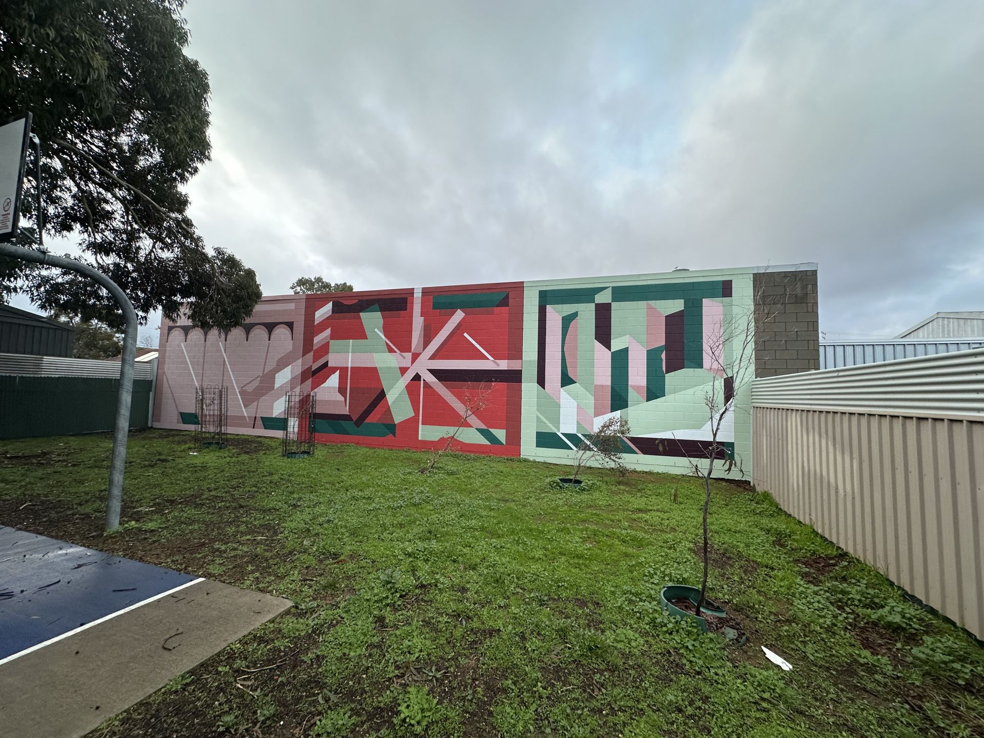 Melrose Street Reserve Mural by Matthew Dopheide at Melrose Park