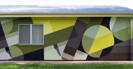 Pasadena Tennis Club Building Mural