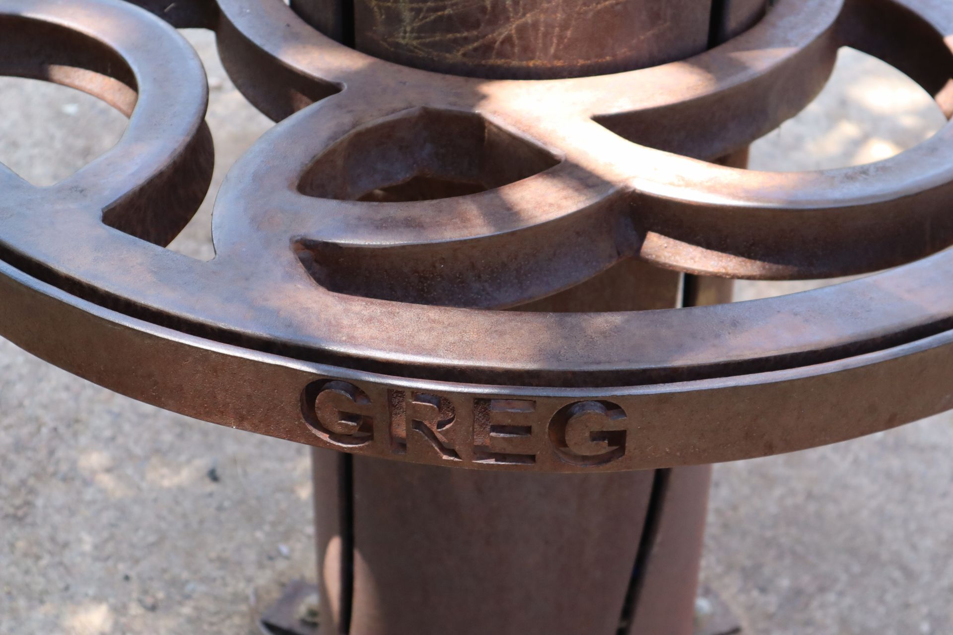 Willow Tree Memorial with Greg's name on display